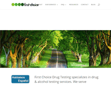 Tablet Screenshot of firstchoice-testing.com